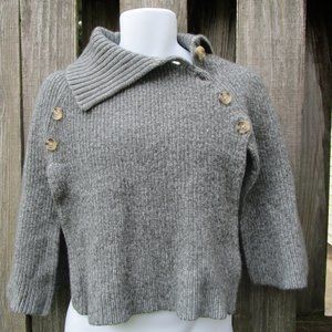 Banana Republic Heritage Gray Sweater Cape Sz XS/S